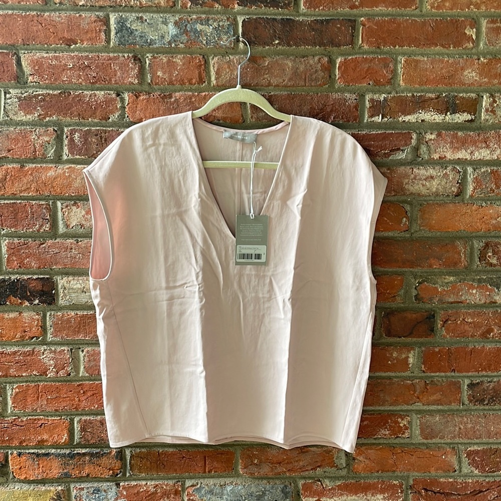 Everlane light Pink cap sleeve Blouse